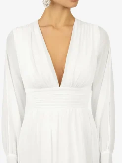 Kraimod Kleider*Damen Abendkleid weiß uni