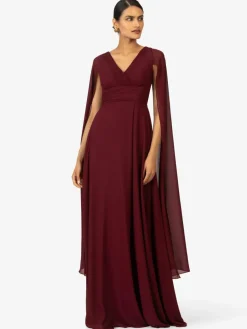 Kraimod Kleider*Damen Abendkleid bordeaux uni