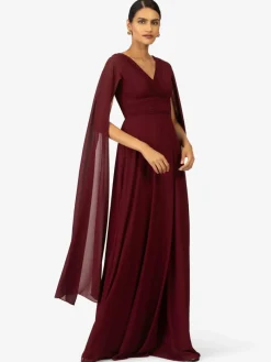 Kraimod Kleider*Damen Abendkleid bordeaux uni