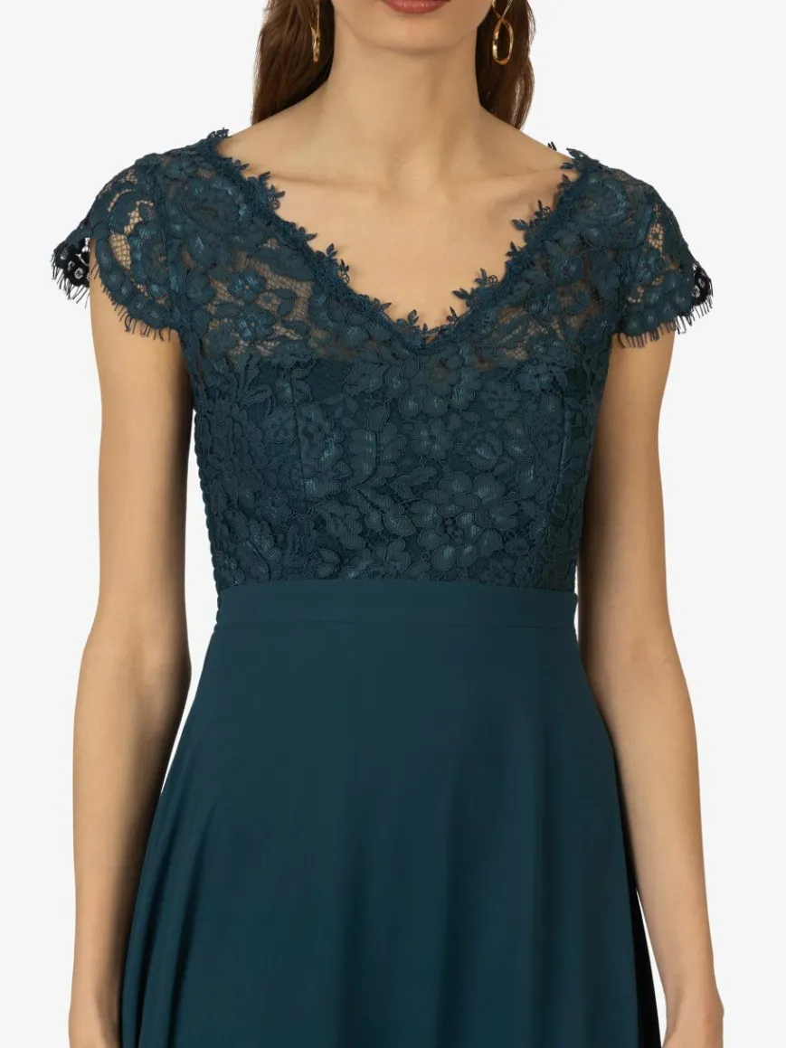 Kraimod Kleider*Damen Abendkleid petrol uni