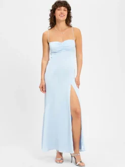 Marie Lund Kleider*Damen Abendkleid hellblau uni