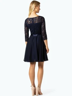 Swing Kleider*Damen Abendkleid marine uni