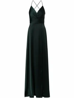 Marie Lund Kleider*Damen Abendkleid tanne uni