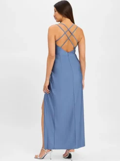 Suddenly Princess Kleider*Damen Abendkleid blau uni