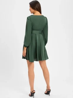 Marie Lund Kleider*Damen Abendkleid smaragd uni