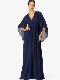 Kraimod Kleider*Damen Abendkleid marine uni