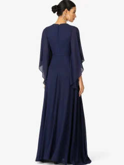 Kraimod Kleider*Damen Abendkleid marine uni