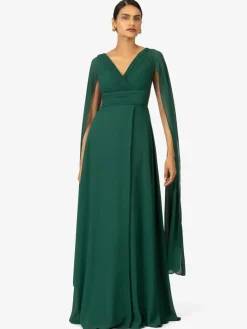 Kraimod Kleider*Damen Abendkleid grün uni