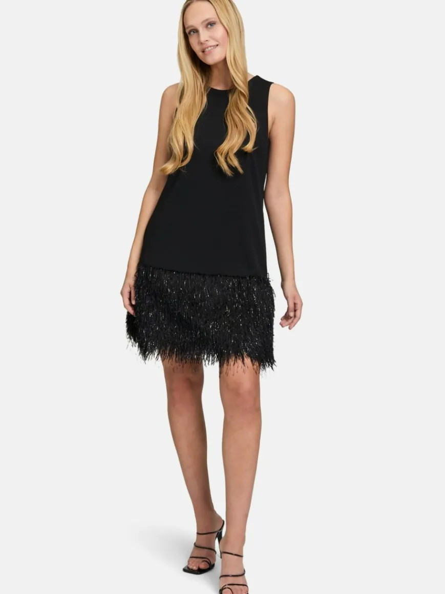 Vera Mont Kleider*Damen Abendkleid schwarz uni