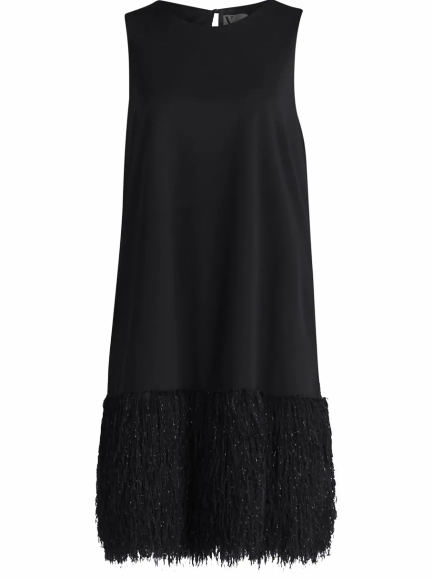 Vera Mont Kleider*Damen Abendkleid schwarz uni