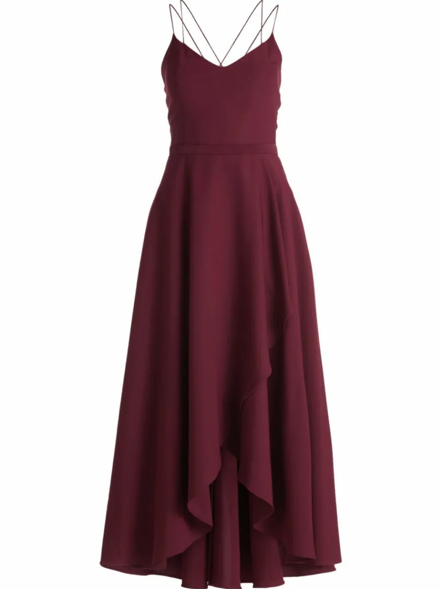 Vera Mont Kleider*Damen Abendkleid bordeaux uni