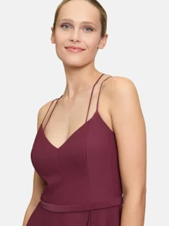 Vera Mont Kleider*Damen Abendkleid bordeaux uni