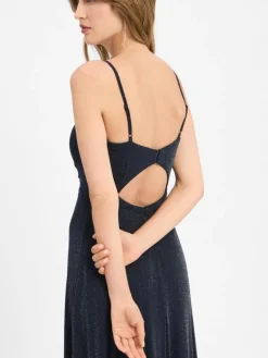 VM Kleider*Damen Abendkleid marine uni