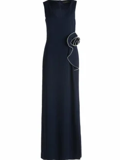 Vera Mont Kleider*Damen Abendkleid marine blau uni