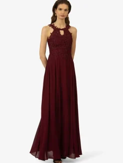 Kraimod Kleider*Damen Abendkleid bordeaux uni