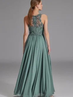 Hey Kyla Kleider*Damen Abendkleid schilf uni