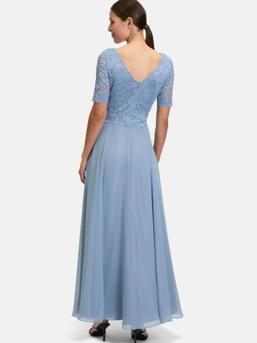 Vera Mont Kleider*Damen Abendkleid blau uni