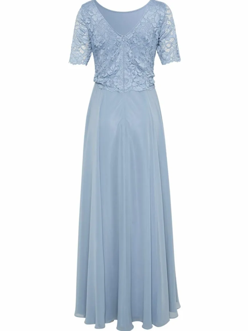 Vera Mont Kleider*Damen Abendkleid blau uni