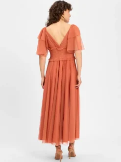 Marie Lund Kleider*Damen Abendkleid terra uni