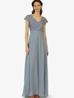 Kraimod Kleider*Damen Abendkleid hellblau uni