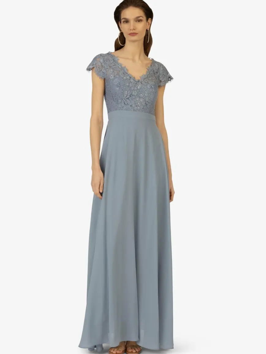 Kraimod Kleider*Damen Abendkleid hellblau uni