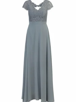 Kraimod Kleider*Damen Abendkleid hellblau uni