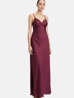 Vera Mont Kleider*Damen Abendkleid bordeaux uni