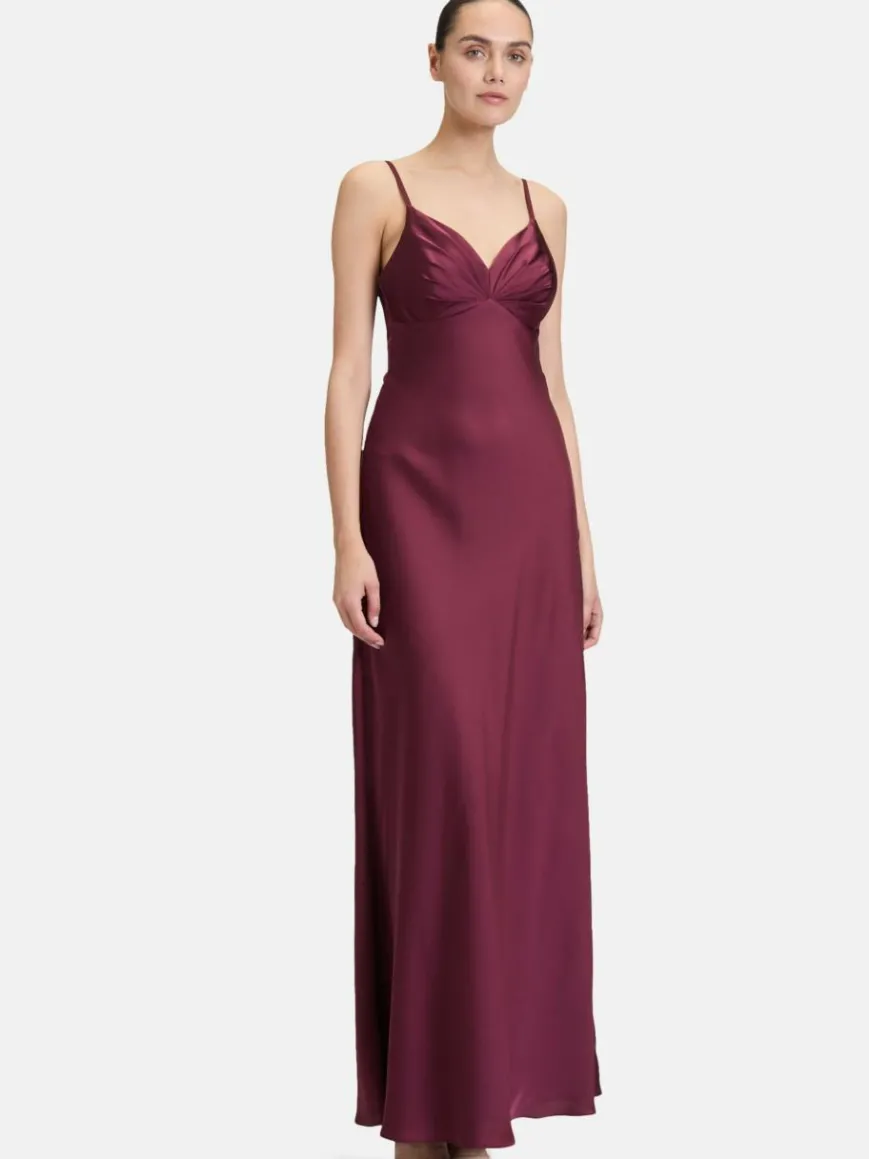 Vera Mont Kleider*Damen Abendkleid bordeaux uni