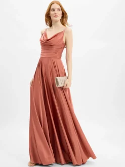Marie Lund Kleider*Damen Abendkleid roségold uni
