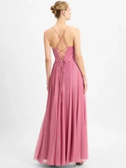 Marie Lund Kleider*Damen Abendkleid altrosa uni