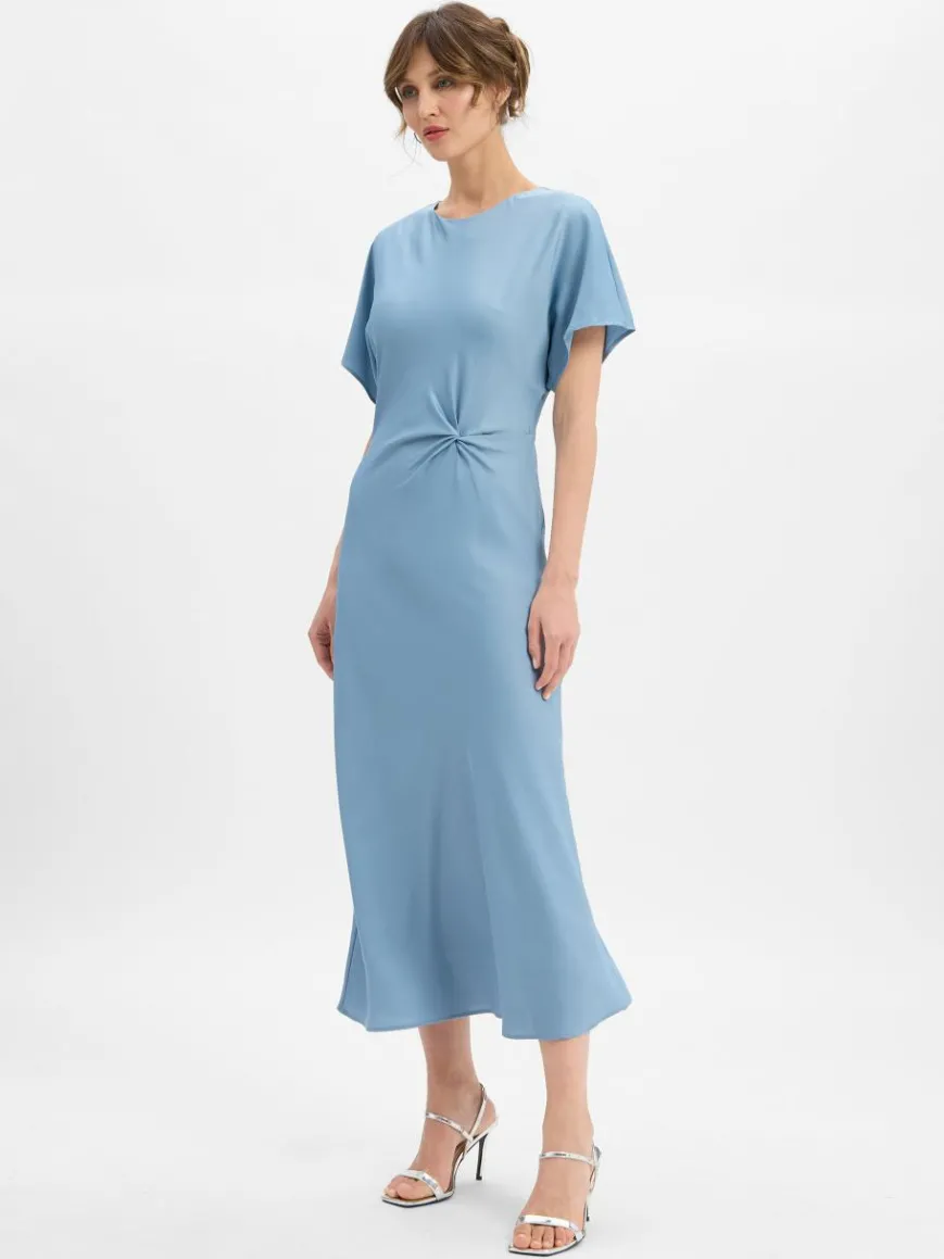 Marie Lund Kleider*Damen Abendkleid hellblau uni
