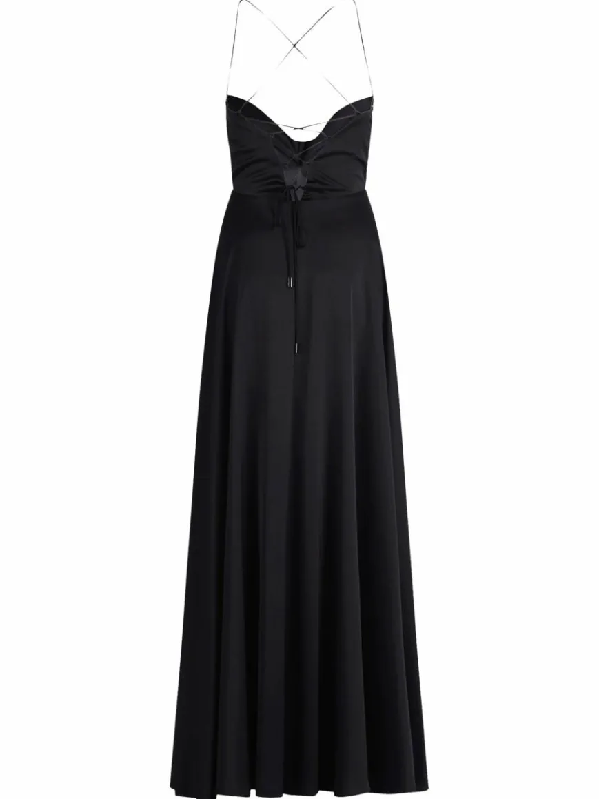 Vera Mont Kleider*Damen Abendkleid schwarz uni