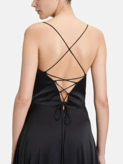 Vera Mont Kleider*Damen Abendkleid schwarz uni