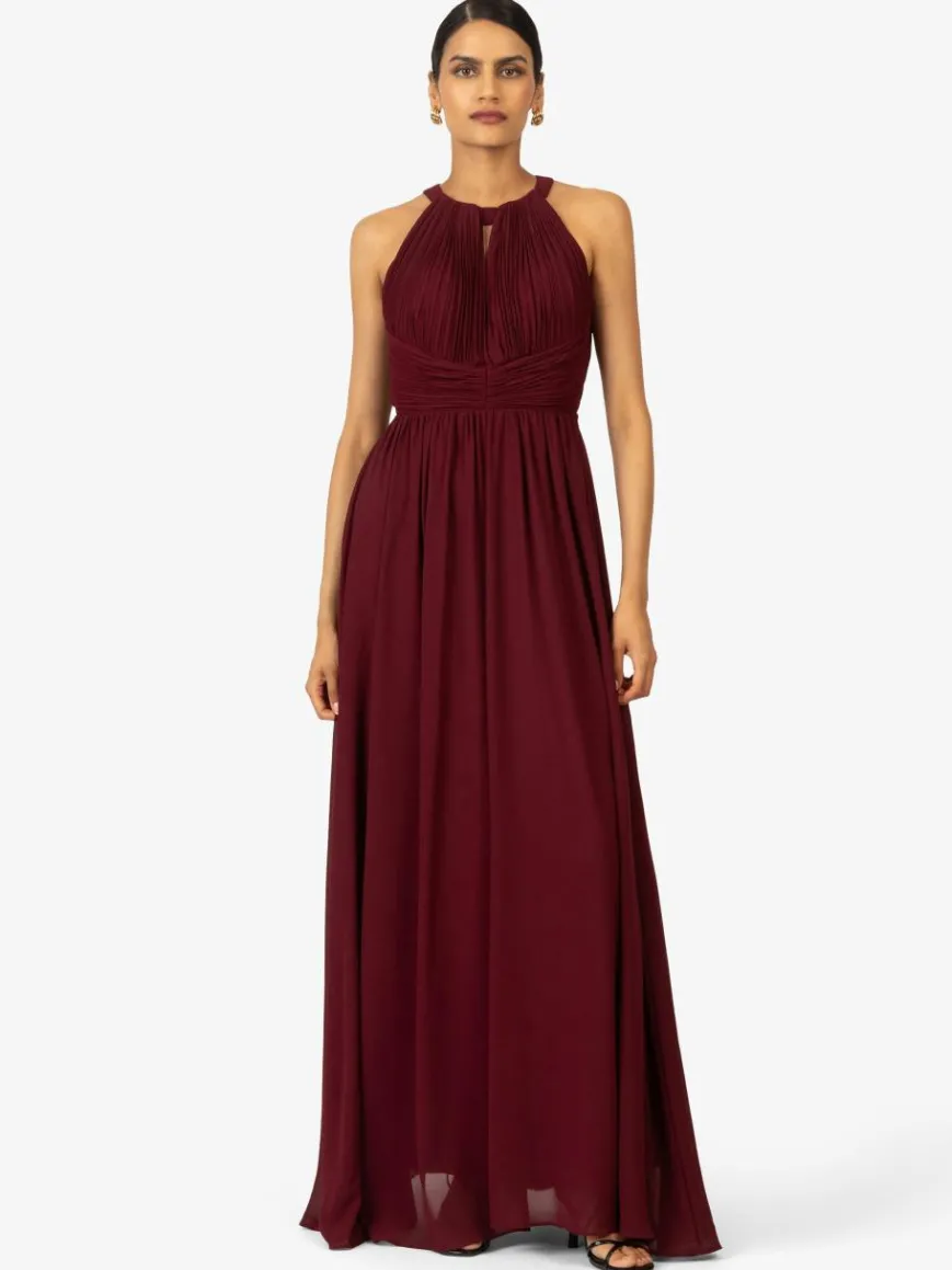 Kraimod Kleider*Damen Abendkleid bordeaux uni
