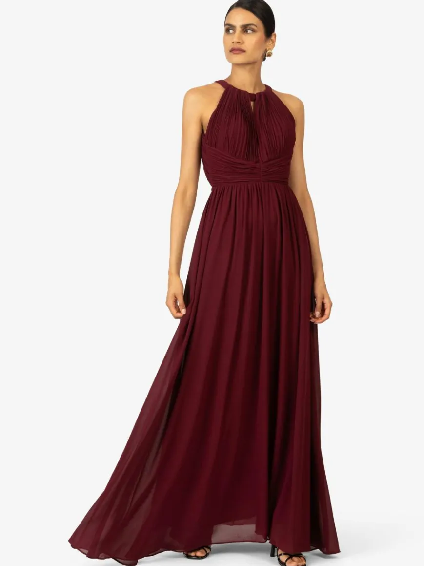 Kraimod Kleider*Damen Abendkleid bordeaux uni
