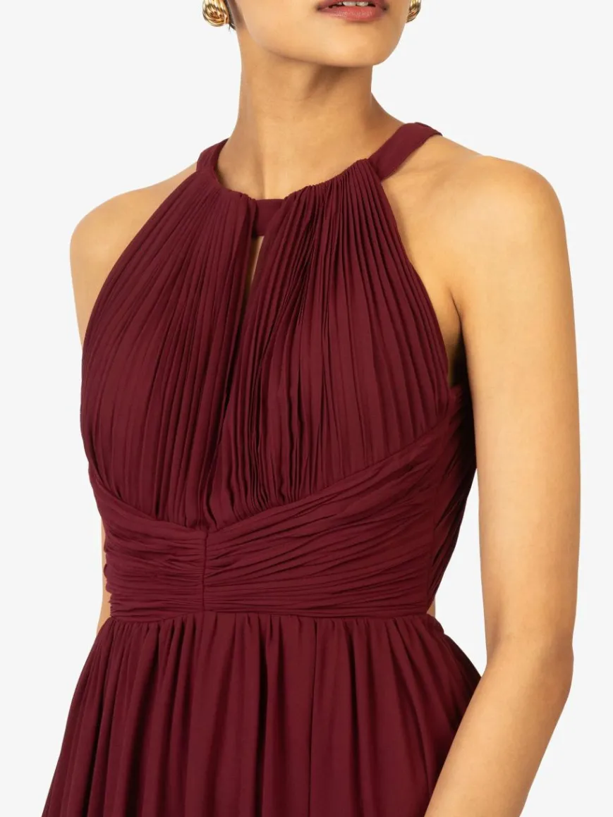 Kraimod Kleider*Damen Abendkleid bordeaux uni