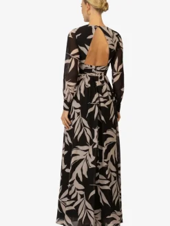 Kraimod Kleider*Damen Abendkleid schwarz gemustert