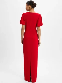 Swing Kleider*Damen Abendkleid rot uni