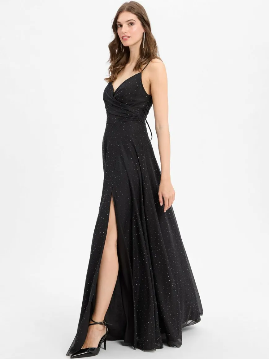 Marie Lund Kleider*Damen Abendkleid schwarz uni