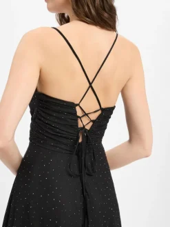 Marie Lund Kleider*Damen Abendkleid schwarz uni