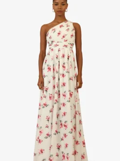 Kraimod Kleider*Damen Abendkleid rot gemustert