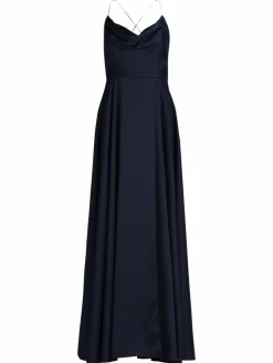 Vera Mont Kleider*Damen Abendkleid marine blau uni