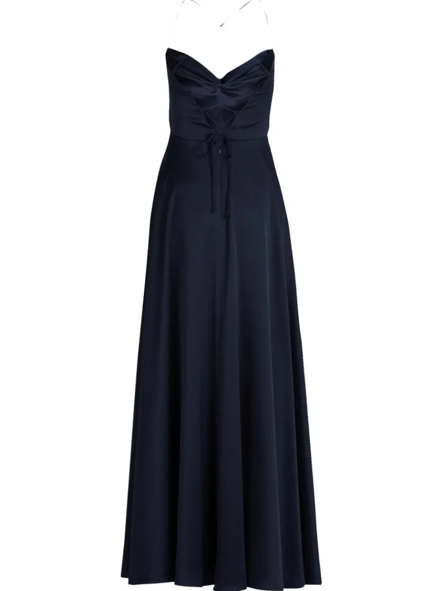 Vera Mont Kleider*Damen Abendkleid marine blau uni