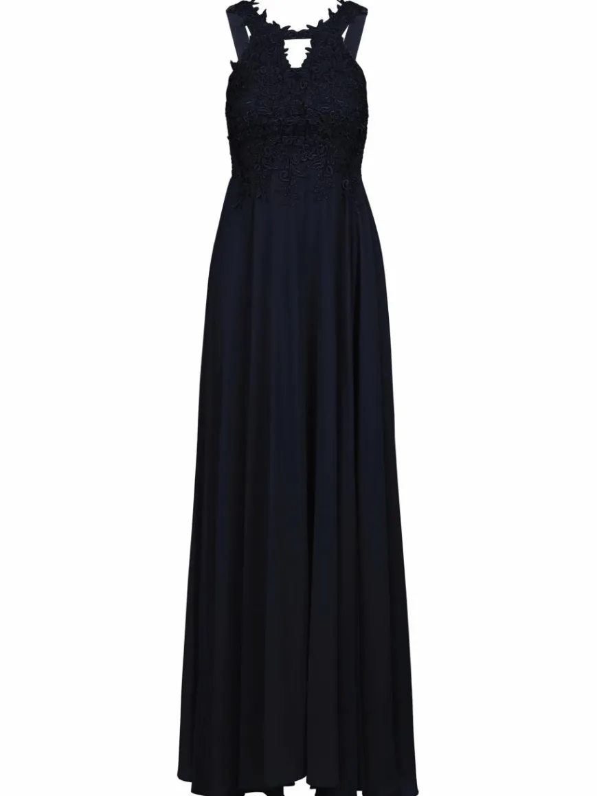 Kraimod Kleider*Damen Abendkleid marine uni