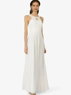 Kraimod Kleider*Damen Abendkleid weiß uni