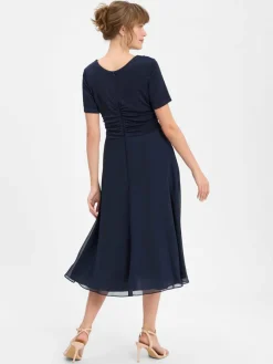 Vera Mont Kleider*Damen Abendkleid marine uni