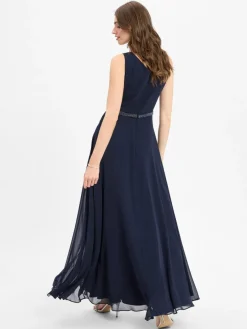 Vera Mont Kleider*Damen Abendkleid marine uni