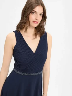 Vera Mont Kleider*Damen Abendkleid marine uni