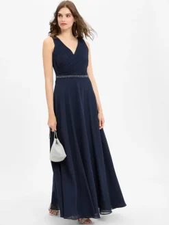 Vera Mont Kleider*Damen Abendkleid marine uni