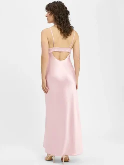 Marie Lund Kleider*Damen Abendkleid rosa uni